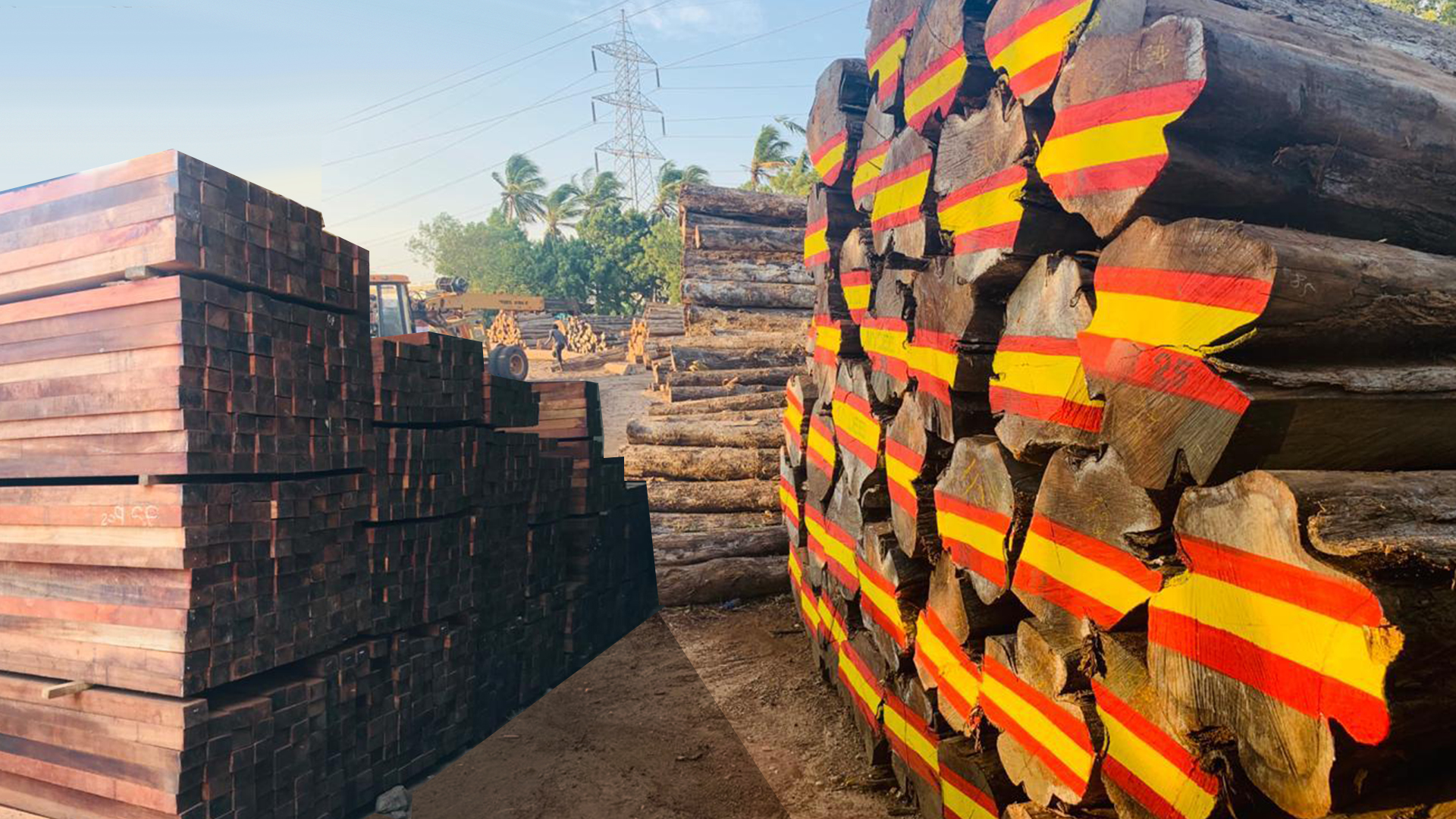 Custom marbo wood door and window frames Kerala